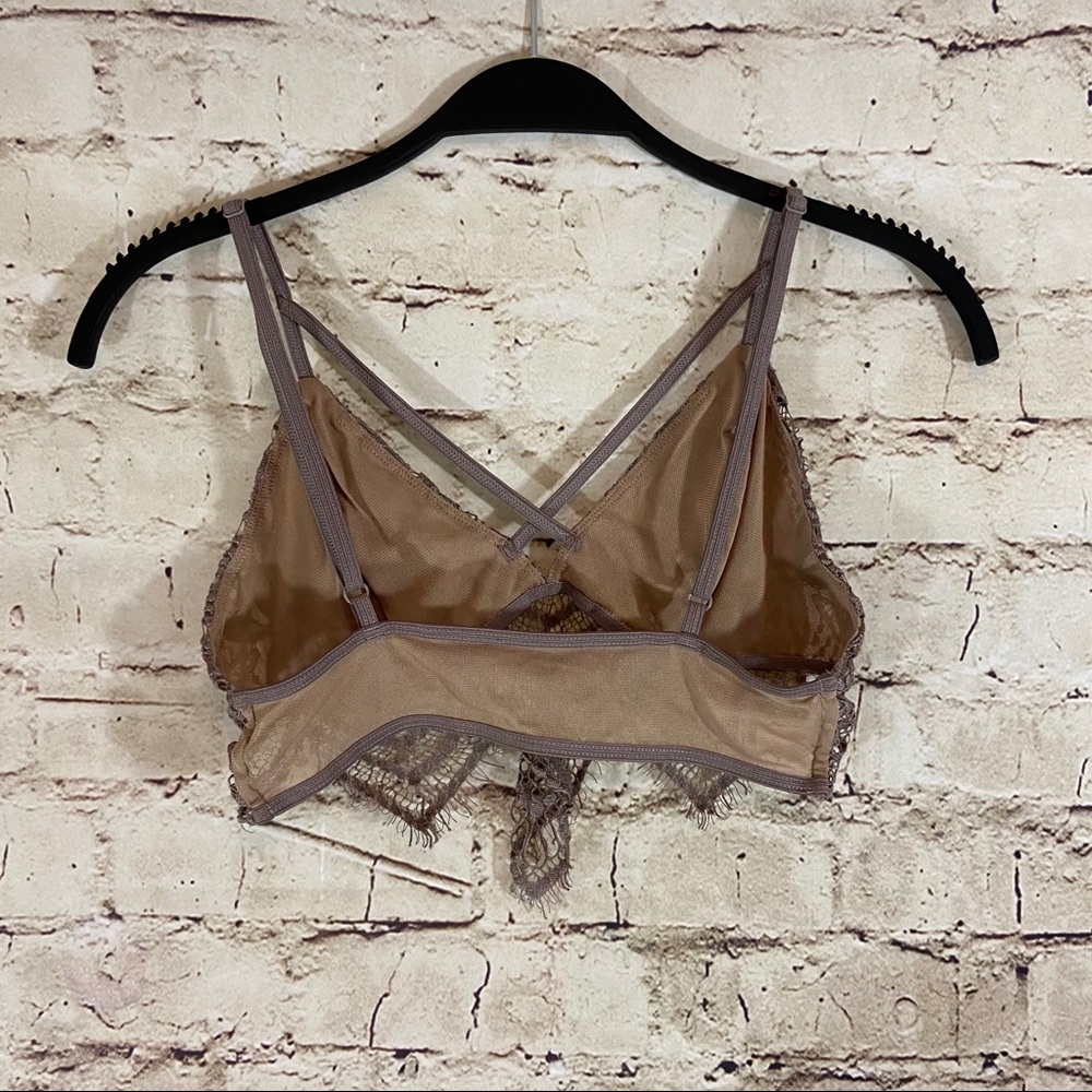 Express taupe adjustable strap bralette size small - Picture 4 of 12